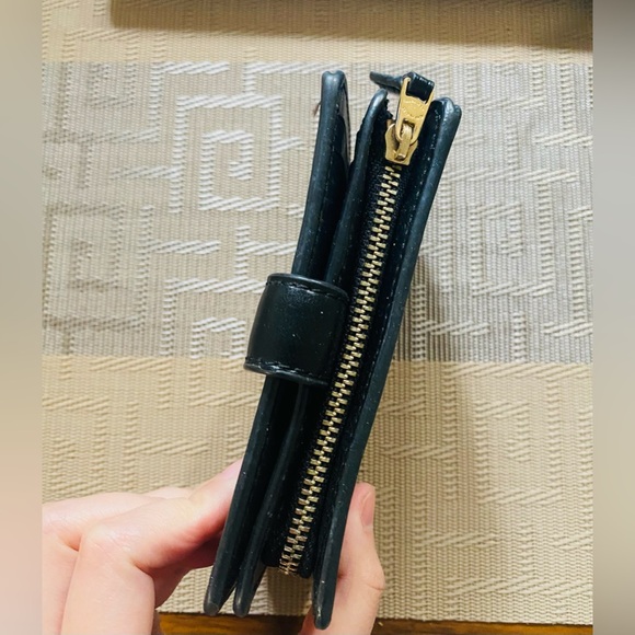 Coach Leather/canvas Wallet With Signature Logo Brown/Black - Picture 3 of 5